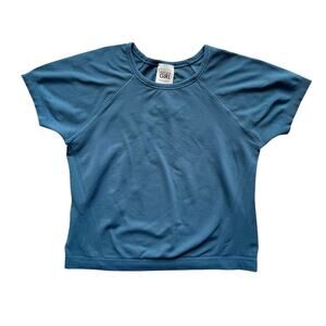 Athleta Girl Blue Short Sleeve Power Up Tee Size S(7)